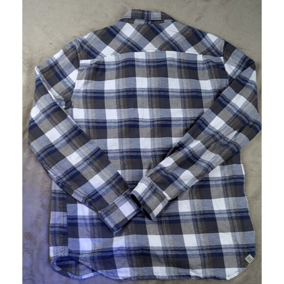 Vans Off The Wall Men's Long Sleeve Plaid Flannel Chest Pocket Button Up Shirt - Picture 6 of 8